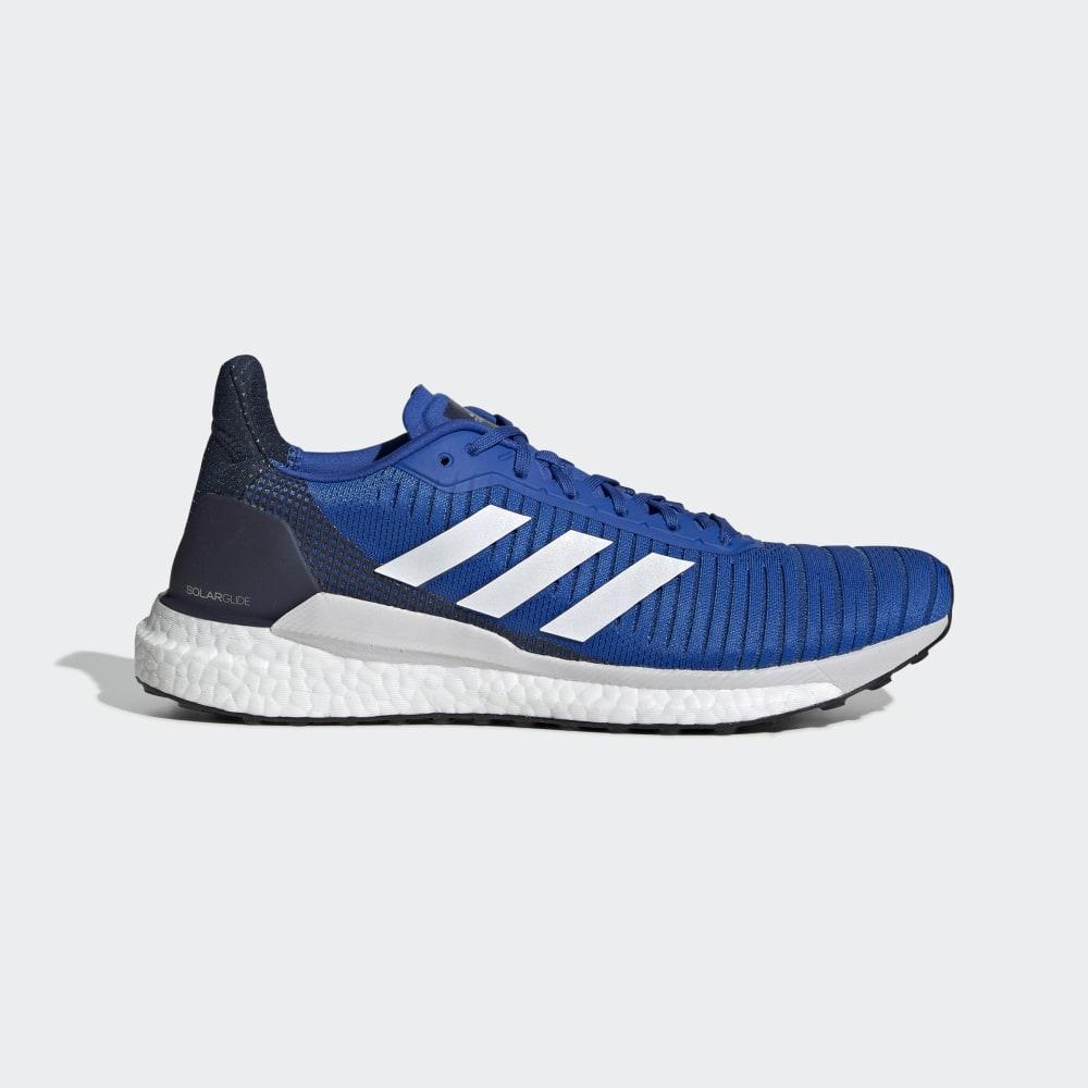 Bocanci Munte Adidas SolarGlide 19 Barbati Romania - Albastri/Albi/Bleumarin F34099